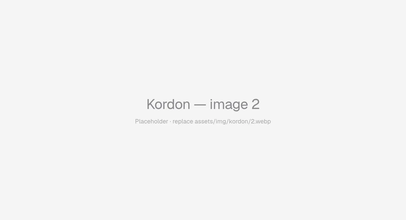 Kordon — image 2 (placeholder)