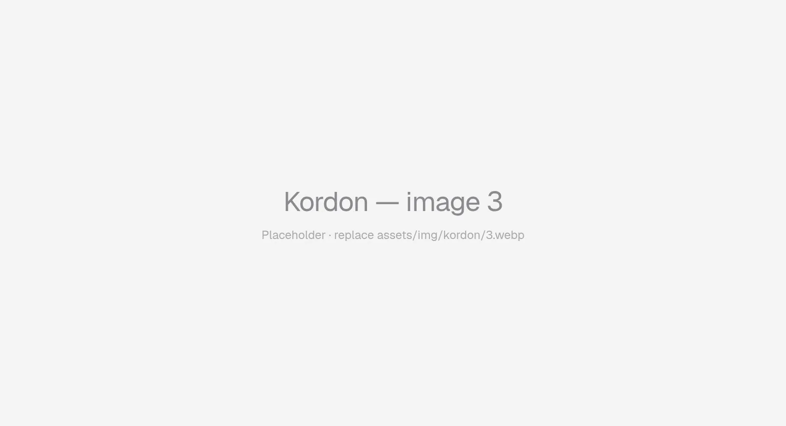 Kordon — image 3 (placeholder)